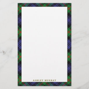 Elegant Klan Murray Tartan Play Brevpapper