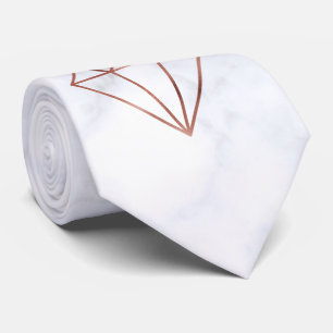 elegant klar faux ro guld, vit marmor slips