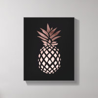 elegant klarfaux ro guld tropiska ananas