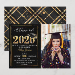 Elegant klass för 2020-Studentfestens foto Inbjudningar