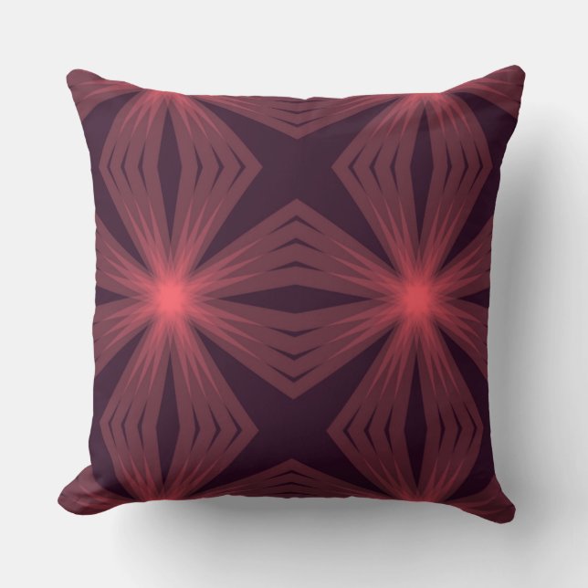 Elegant klassisk återtro-stil, geometrisk blomkons kudde (Framsida)