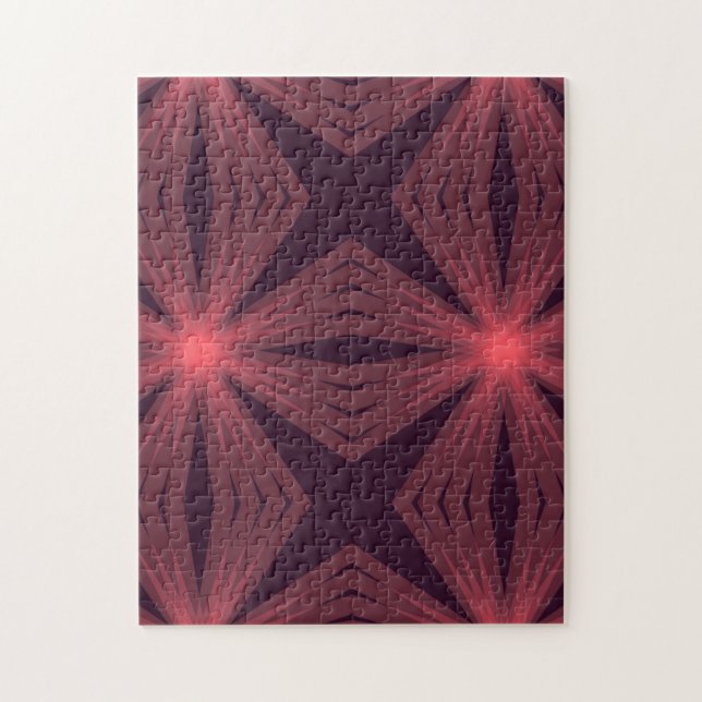 Elegant klassisk återtro-stil, geometrisk blomkons pussel (Vertikal)
