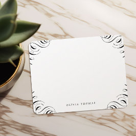 Elegant klassisk blomningsbar personlig Stationery Anteckningskort