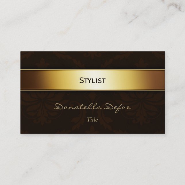 Elegant Klassisk Damaskyrkes Professional | Stylis Visitkort (Framsida)