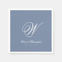 Elegant klassisk efternamnsinitial bröllop