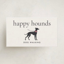 Elegant Klassisk Hundpromenerare Minimalistisk Hun