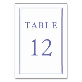 Elegant Klassisk Lila Bröllop Bordsnummer