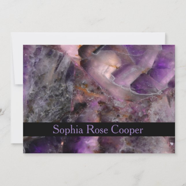 Elegant klassisk Lila Quartz mönster (Framsida)