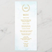 Elegant Klassisk minimalistisk monogramturkos