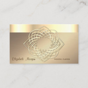 Elegant Klassisk Modern, Oäkta Guld Kant Visitkort