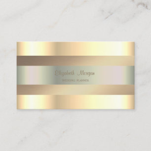 Elegant Klassisk Modern, Oäkta Guld Ränder Visitkort
