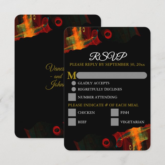 Elegant Klassisk Modern Trendig Mönster #903 Bröll (Fram/baksida)