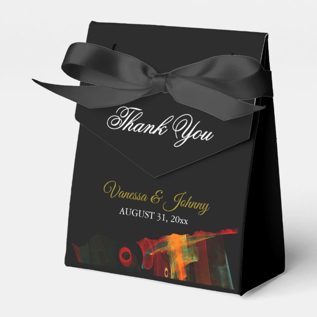 Elegant Klassisk Modern Trendig Mönster #903 Bröll Presentaskar (Framsidan Sidan)