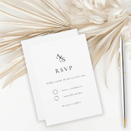 Elegant, Klassisk, Monogram, Vit, OSA