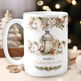 Elegant Klassisk Namn-Hett Chocolate-julklapp Stor Kaffemugg