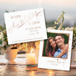 Elegant Klassisk skriptkalligrafi Spara datum