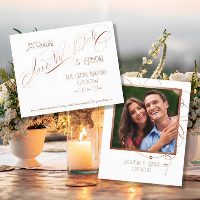 Elegant Klassisk skriptkalligrafi Spara datum (Skapare uppladdad)