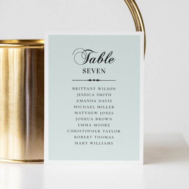 Elegant, klassiskt blåskript, sittande bröllop inbjudningar (Skapare uppladdad)