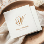 Elegant Klassiskt efternamn - första Bröllop Pappersservett<br><div class="desc">Elegant Klassiskt efternamn - första Bröllop</div>