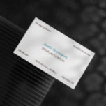 Elegant Klassiskt minimalistiskt blått brunt Visitkort<br><div class="desc">Klassiskt affärskort i vitt,  brunt och blek blått för ett professionell- och tidlöst utseende.</div>