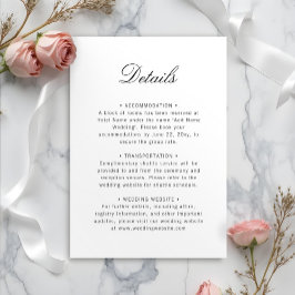 Elegant Klassiskt minimalistiskt, enkelt svart, vi Tilläggskort