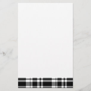 Elegant, klassiskt svartvitt brevpapper