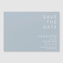 Elegant Klistra in blått minimalt datum Spara datu