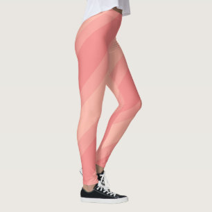 Elegant Klistra in persikor Rand Trendig Mall Leggings
