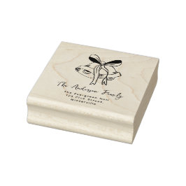 Elegant Klockor Family Returadress- Namn Stämpel