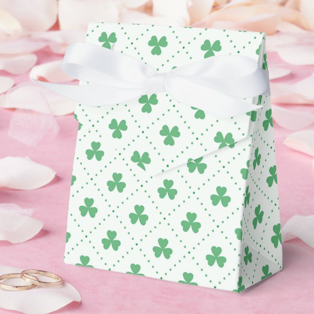 Elegant klövermönstrad tält 3x1,5x3,25 presentaskar (Bröllop)