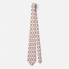 Elegant Knitted Rings Red Gold Pattern Necktie, Cr Slips