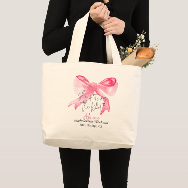 Elegant Knuta Rosa Slöja Sällskapsfest Jumbo Tygkasse (Framsida (produkt))