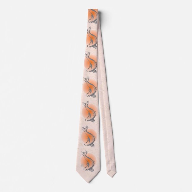 Elegant Koi Fish Neck Tie Slips (Framsida)