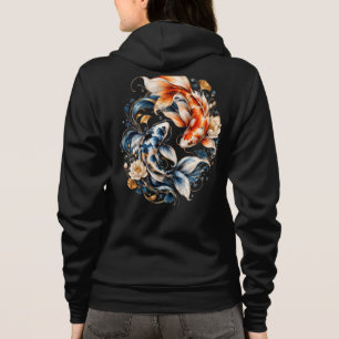 Elegant Koi Fisk Cirkel Konst T Shirt