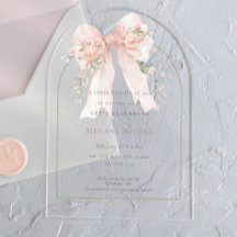 Elegant Kokett Rosa Rodnad Rosor Band Baby Shower