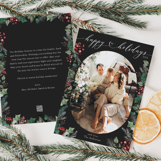 Elegant kolbotanisk foto  julkort (Skapare uppladdad)