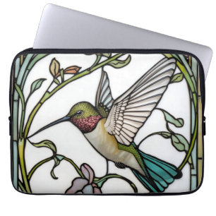 Elegant kolibrikonst botanisk boho chic laptop fodral
