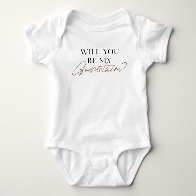 Elegant Kommer du att bli min Godmor? | FRIERI BAB T Shirt (Framsida)