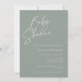 Elegant Kön Neutral Boho Baby Shower | Försäljning Inbjudningar