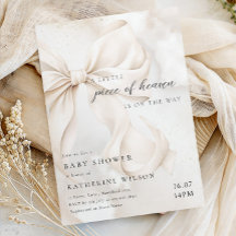 Elegant Kön Neutral Cloud Baby Shower