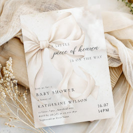 Elegant Kön Neutral Cloud Baby Shower Inbjudningar