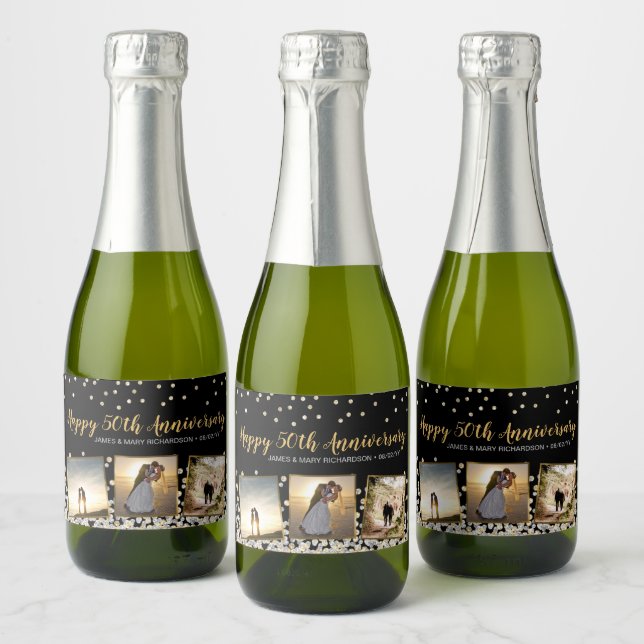 Elegant Konfetti Fotokollektion 50-årsjubileum (Flaskor)