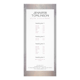 Elegant Konfetti Rain Mönster Grått Reklamkort