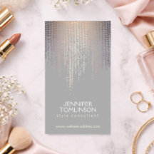 Elegant  Konfetti Rain Mönster Grått