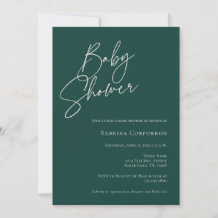 Elegant Könsneutrala babyskor MÖRK GRÖNT Inbjudningar