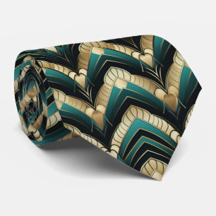 Elegant konst deco mönster tiad slips