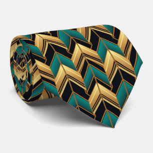 Elegant konst deco mönster tiad slips