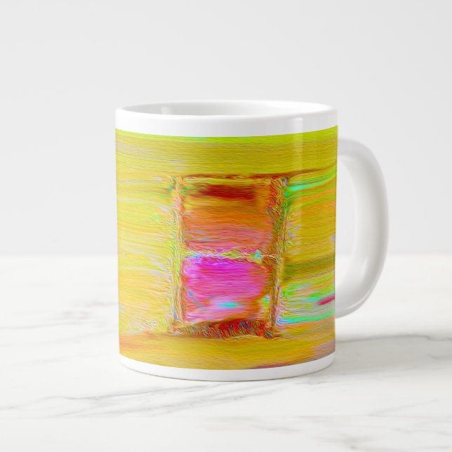 Elegant Konstnärlig Mörk Vinternattmålning Jumbo Mugg (Framsida höger)