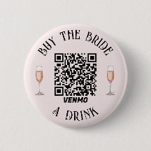 Elegant Köp BRUDEN en Drink QR-knapp