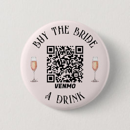 Elegant Köp BRUDEN en Drink QR-knapp Knapp